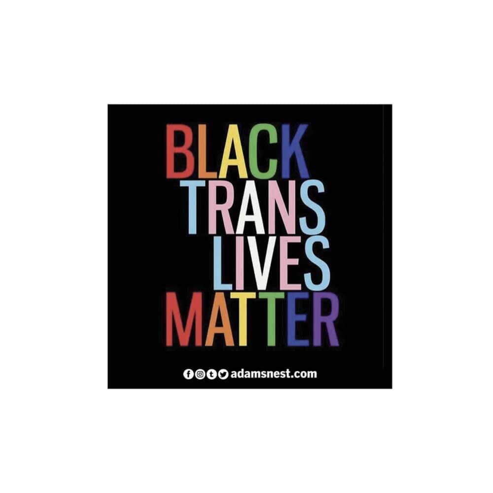 black trans lives matter sticker