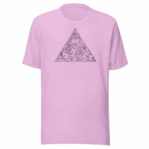Love Triangle Black Print T-Shirt - Ali Forney Center