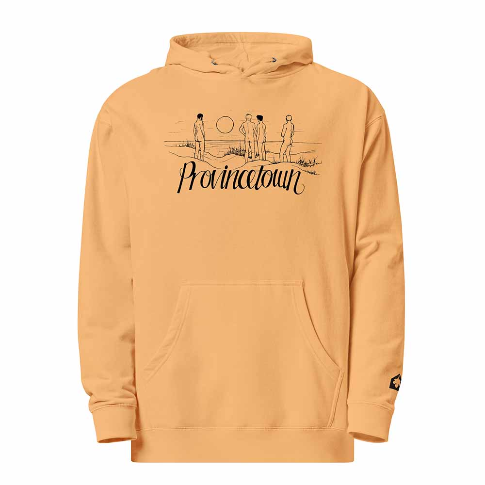 provincetown dune handy hoodie peach