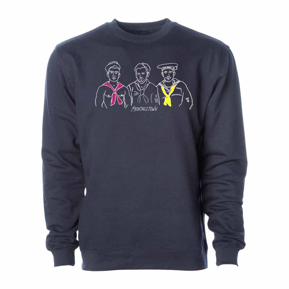 navy seamen provincetown crew sweatshirt