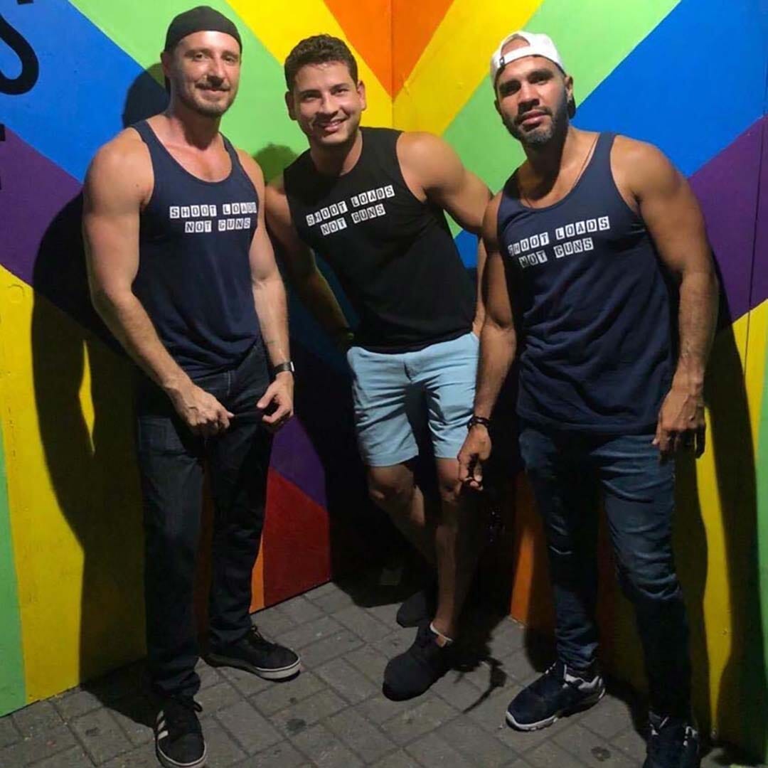 Shoot Loads Not Guns #1 Sleeveless T-Shirt - Gays Against Guns
