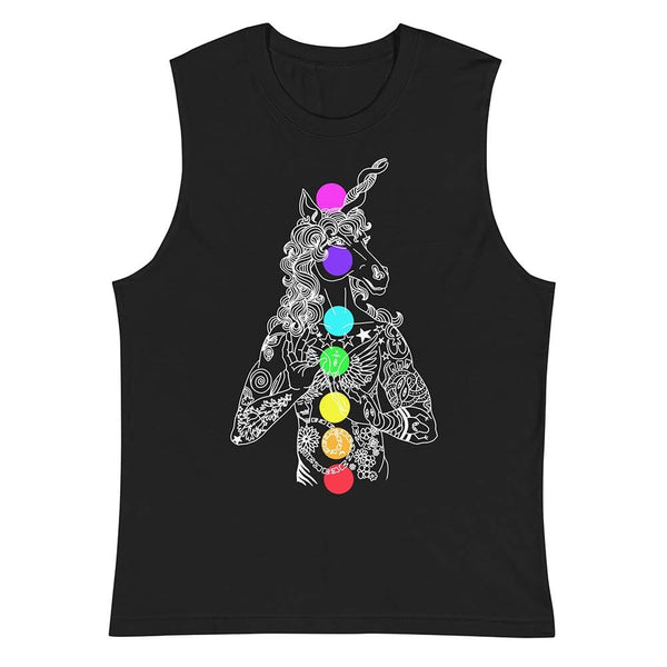 Unicorn Chakras Sleeveless Tee - Summer of Sass