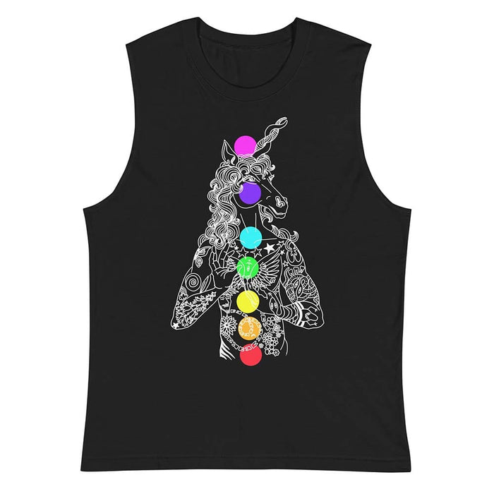 Unicorn Chakras Sleeveless Tee - Summer of Sass
