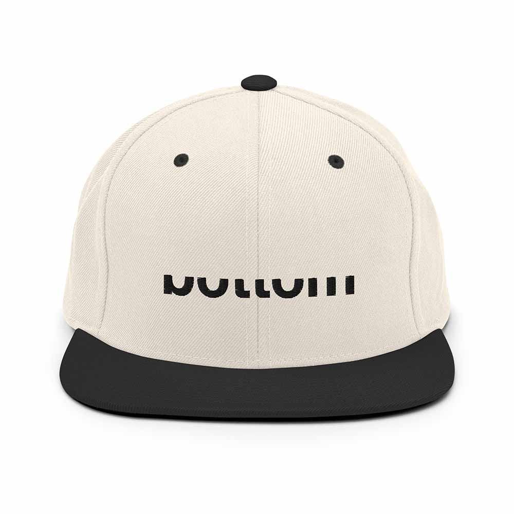 Bottom 6 Panel Flatbill Snapback Hat