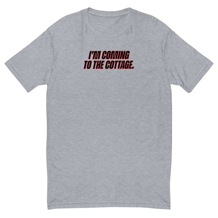 "I'm coming to the Cottage" Black Print T-shirt