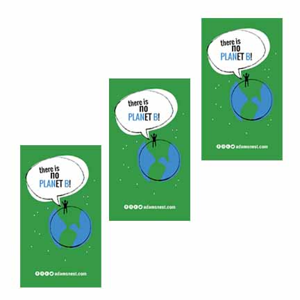 3 there is no planet b greenpeace stickers