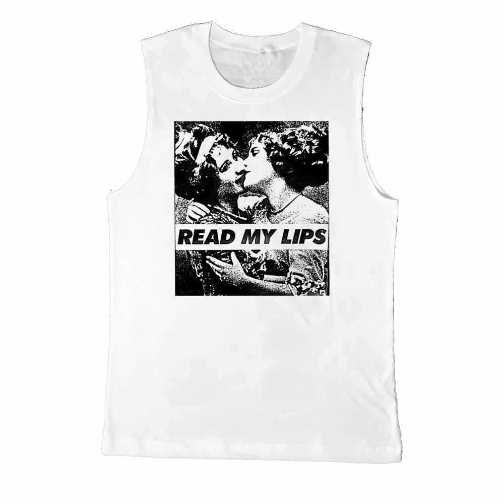Read My Lips Vintage Women Sleeveless T-shirt