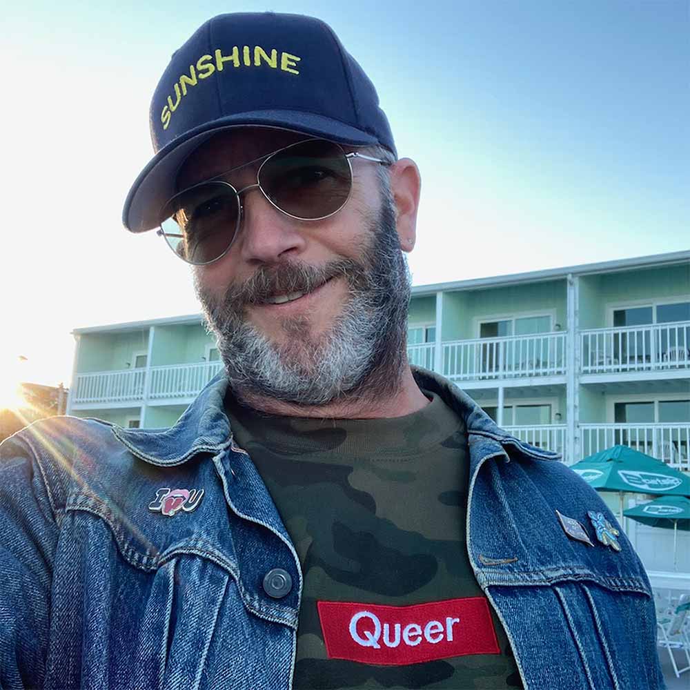navy baseball hat with sunshine embroidery adam singer