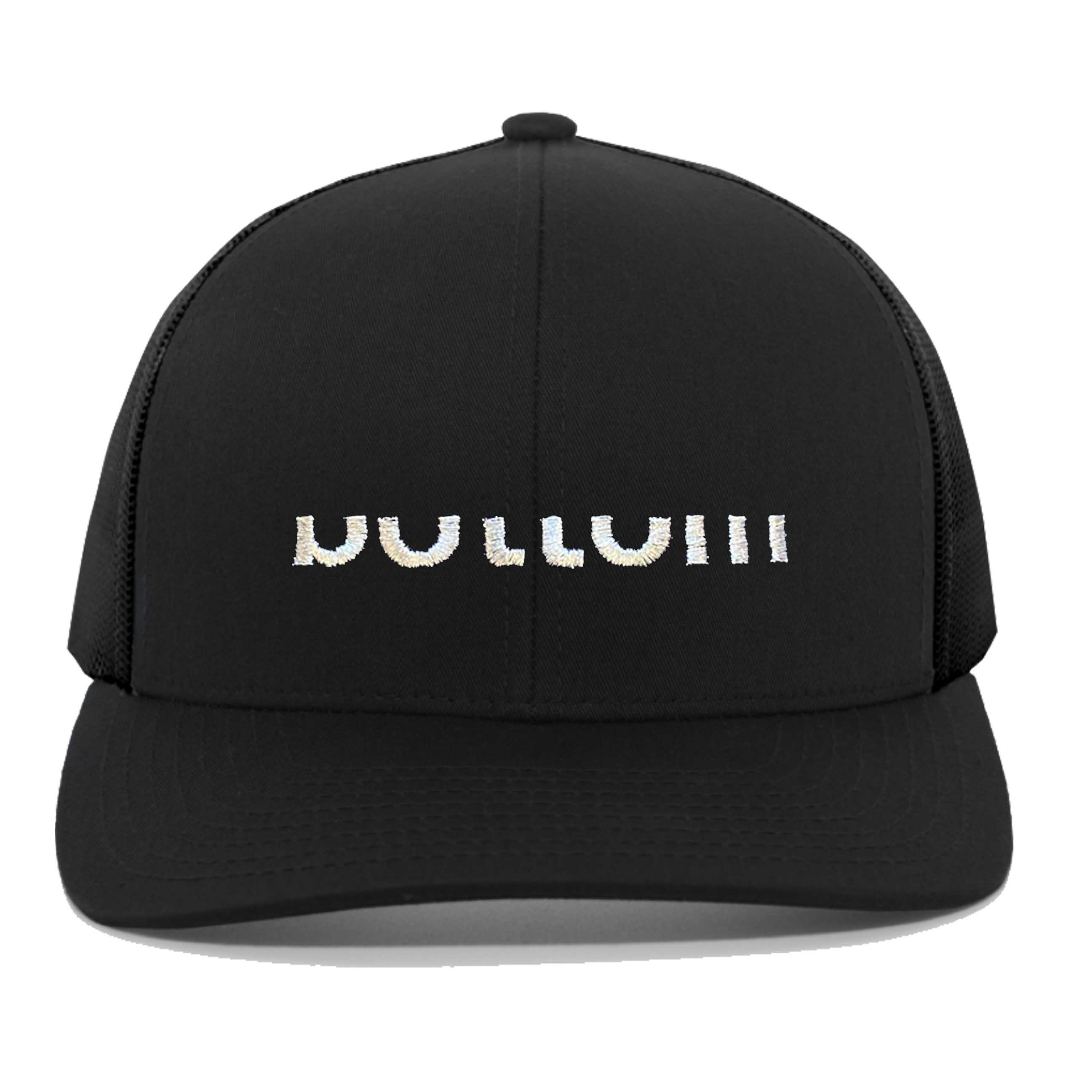 bottom snapback hat black