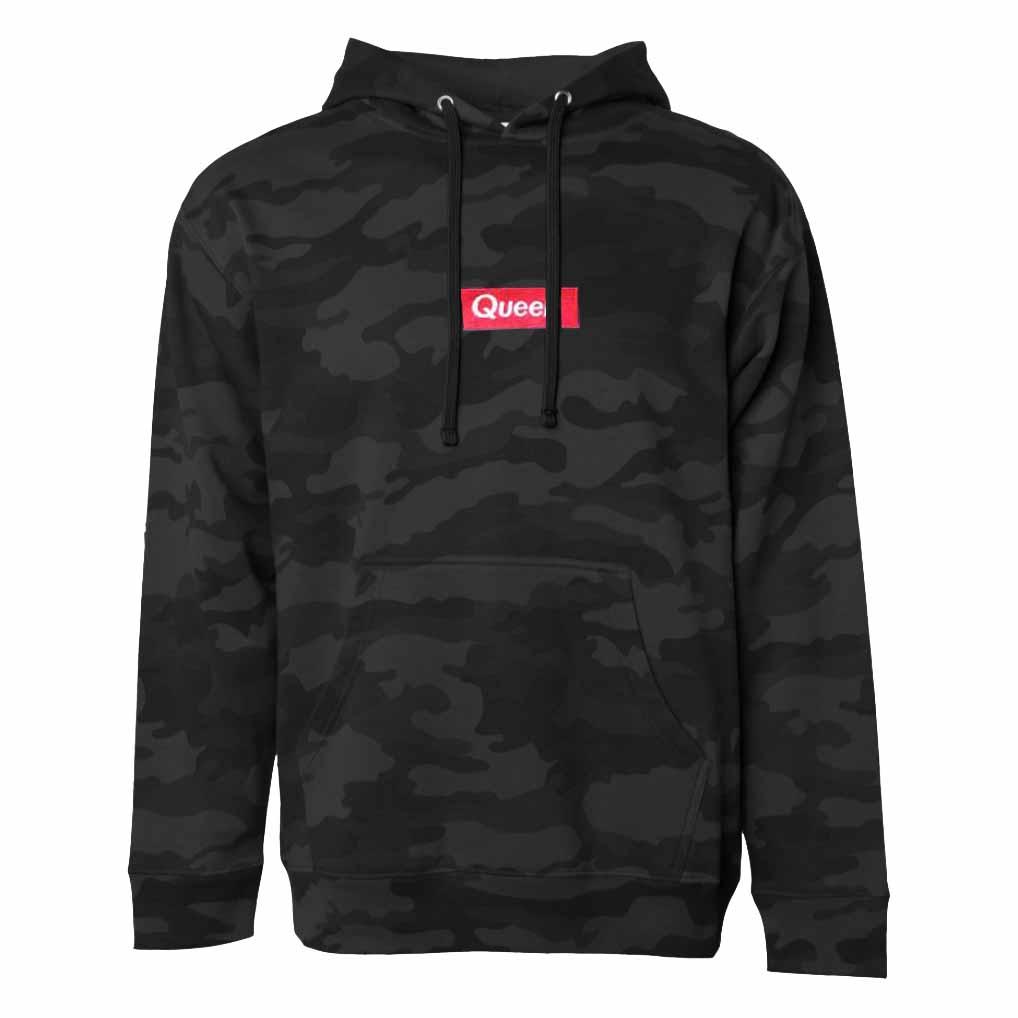 Queer Pullover Camo Hooded Sweatshirt