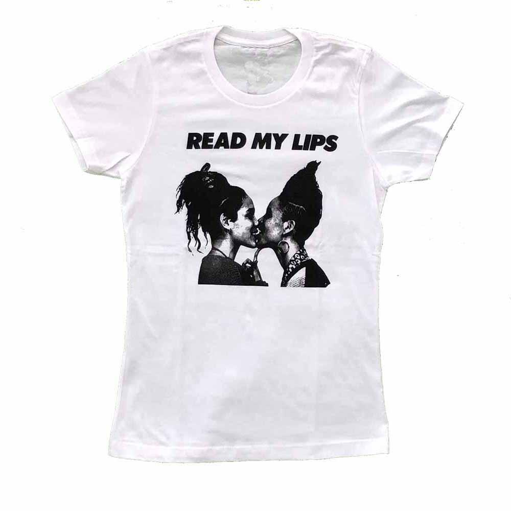 Read My Lips Gran Fury Women's Fit T-shirt lola flash  julie tolentino Rainbow Railroad