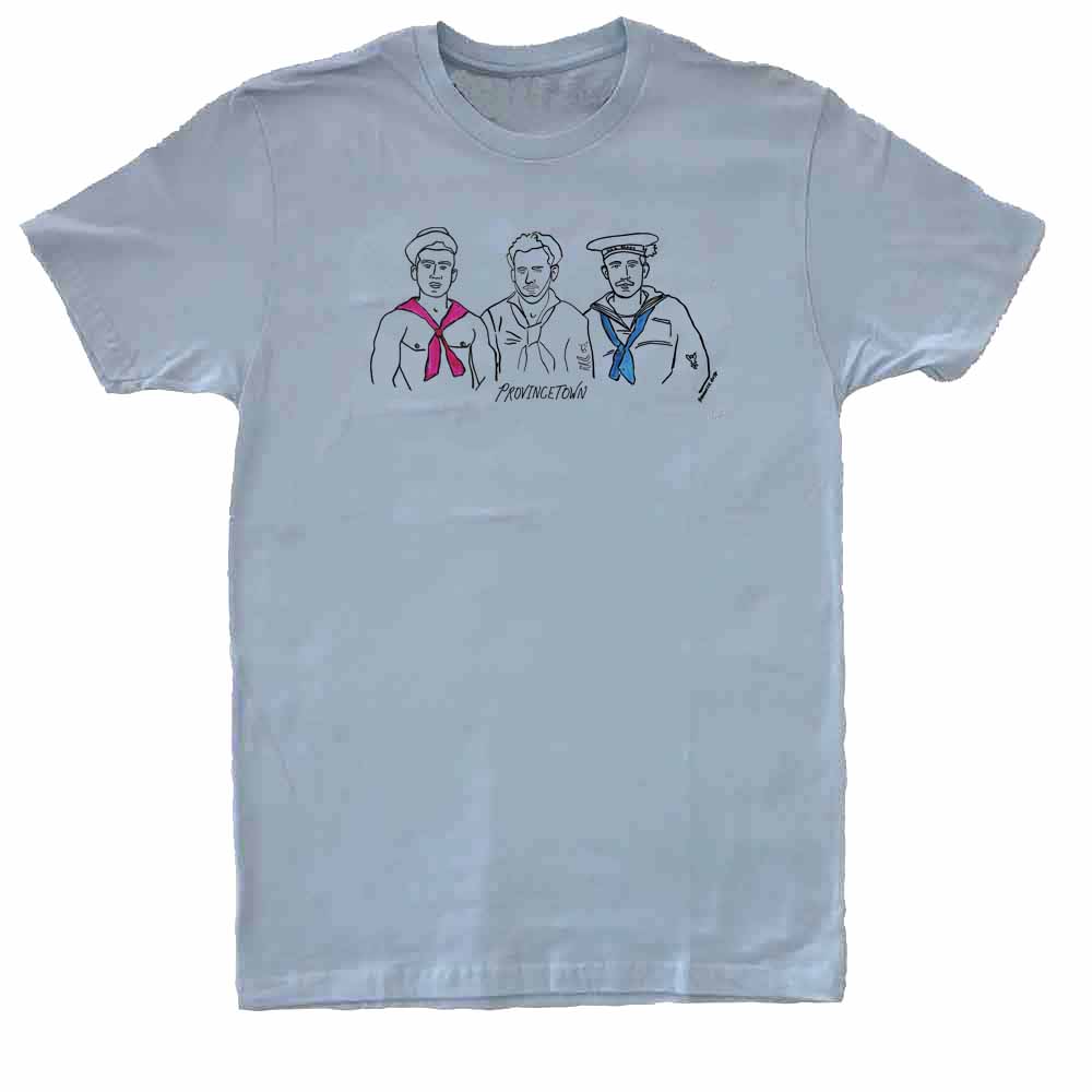 Seamen Graphic t-shirt stonewash blue