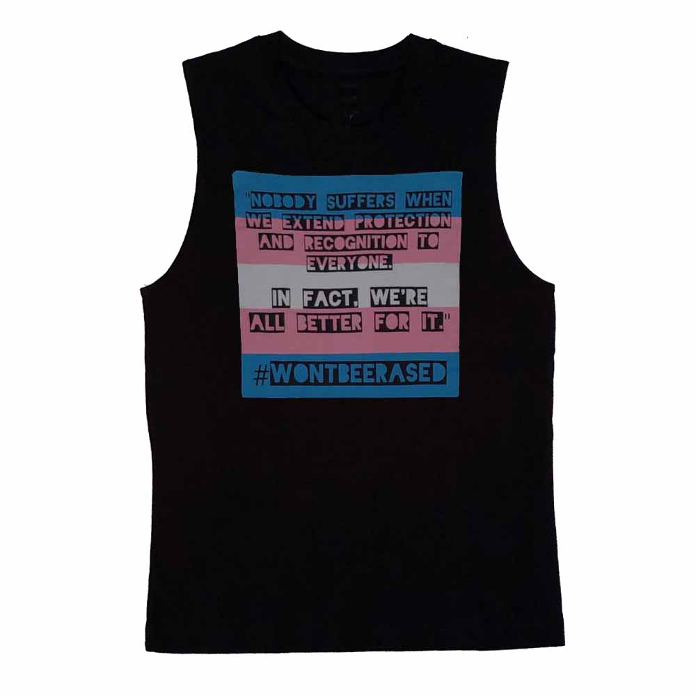 #WONTBEERASED sleeveless T-shirt vintage