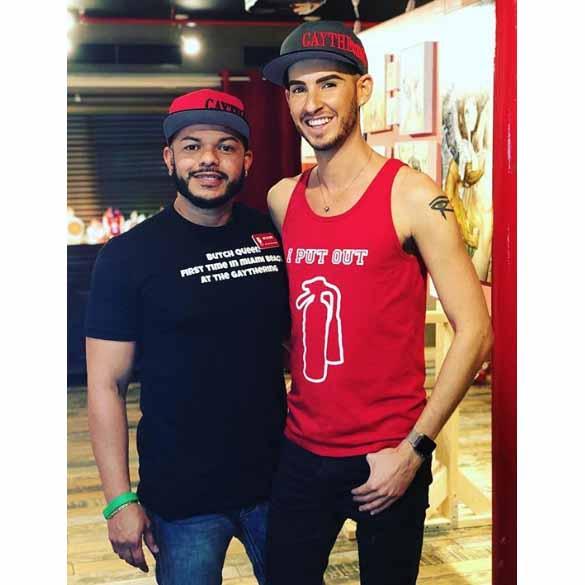 I Put Out Tank Top fire extinguisher red gaythering zach art gaysel