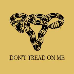 don't tread on me rattlesnake uterus abortion justice