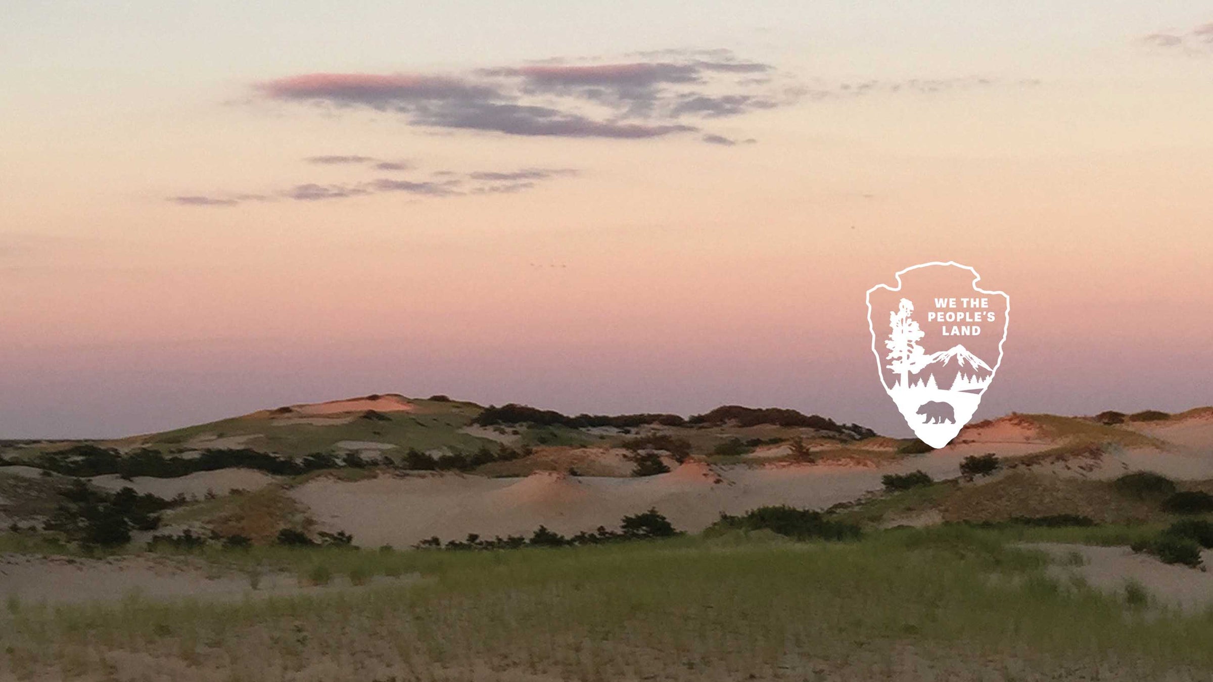 province lands sand dunes in provincetown at sunset