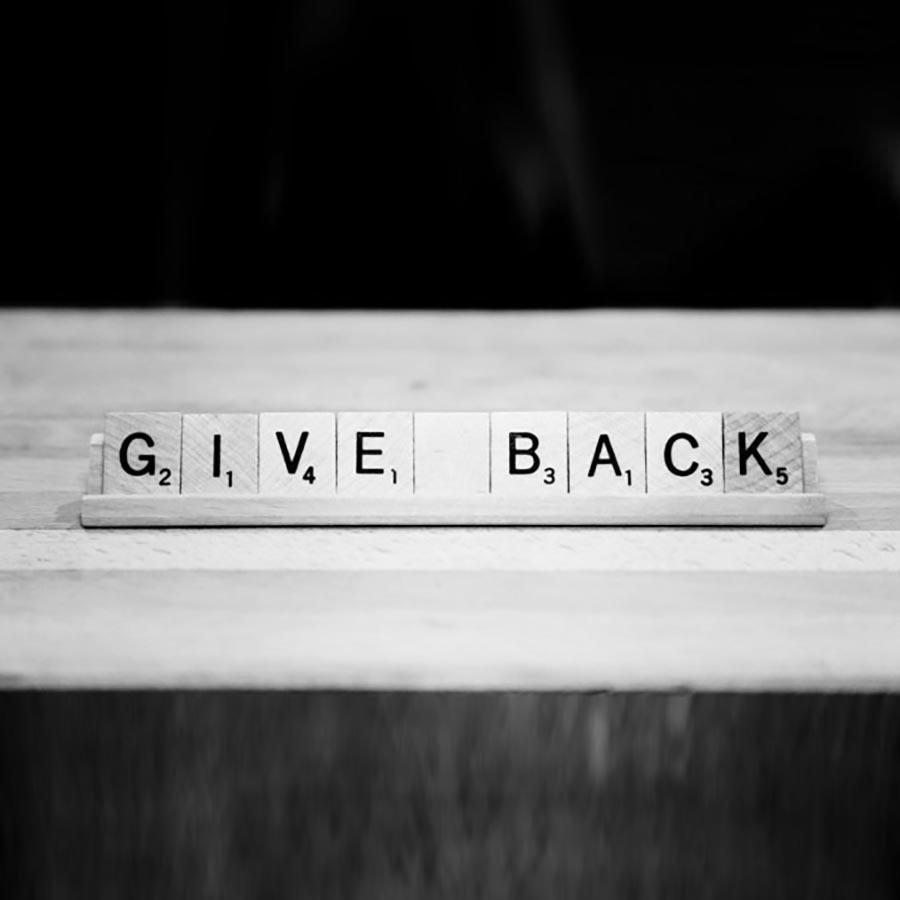 GIVE BACK