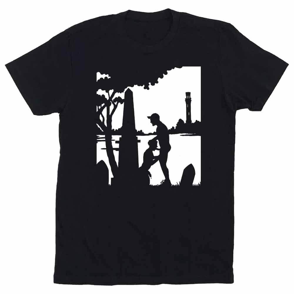 Kinky Needles Provincetown Cemetery Black T-Shirt
