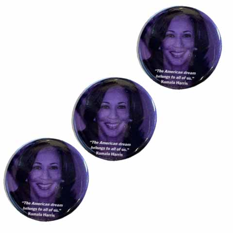 3 Kamala Harris American Dream Buttons