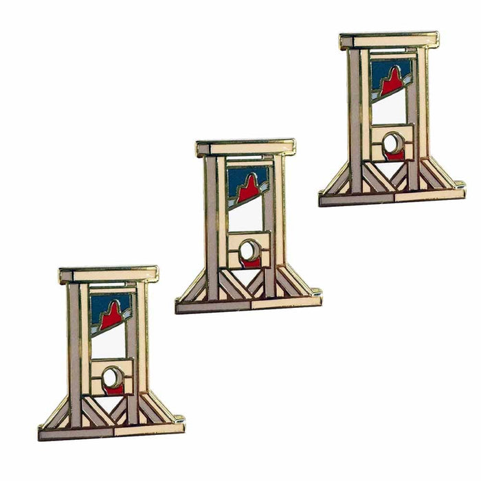 Guillotine Enamel Pin, second view