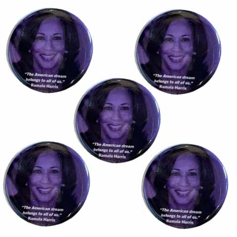 5 Kamala Harris American Dream Buttons