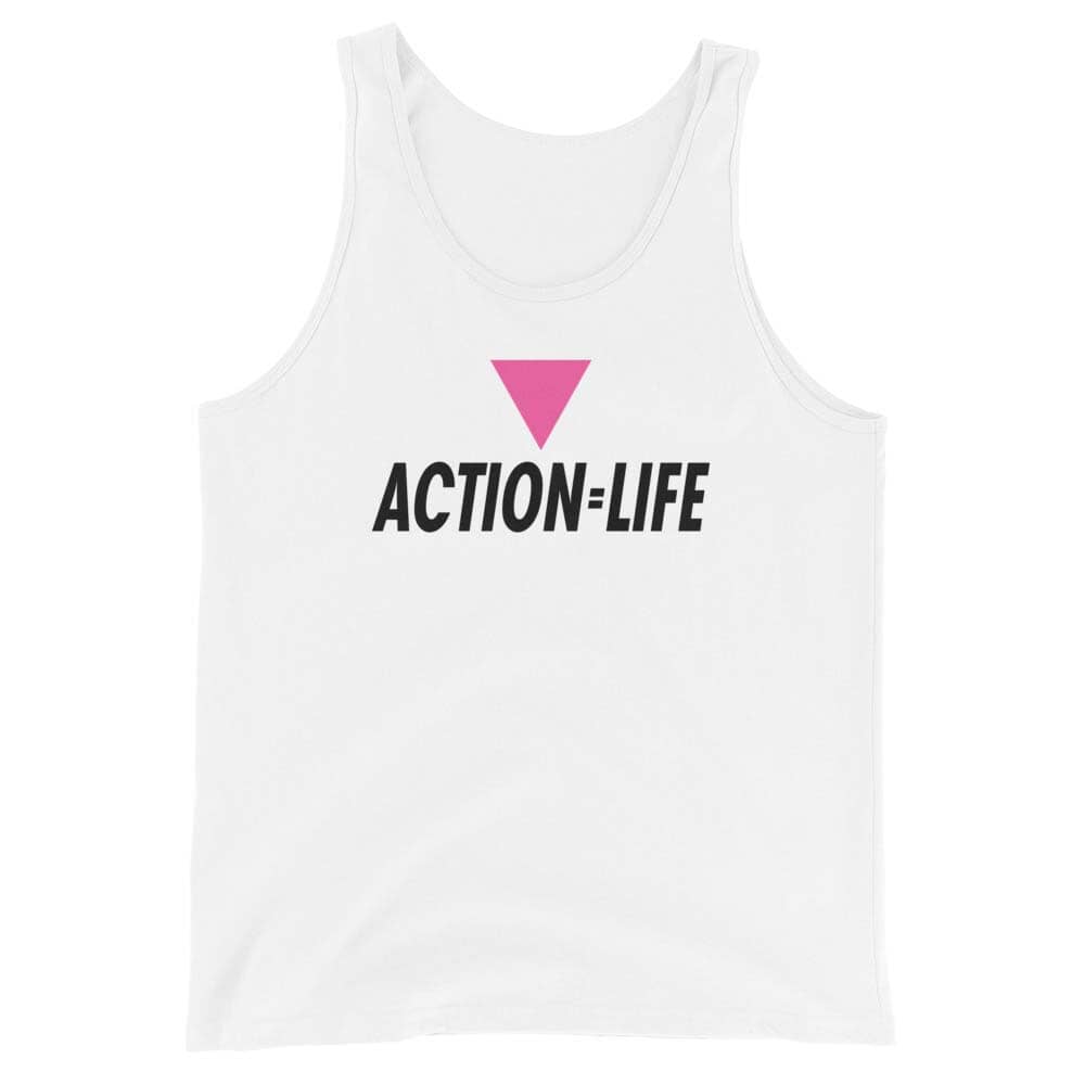 White tank top with &