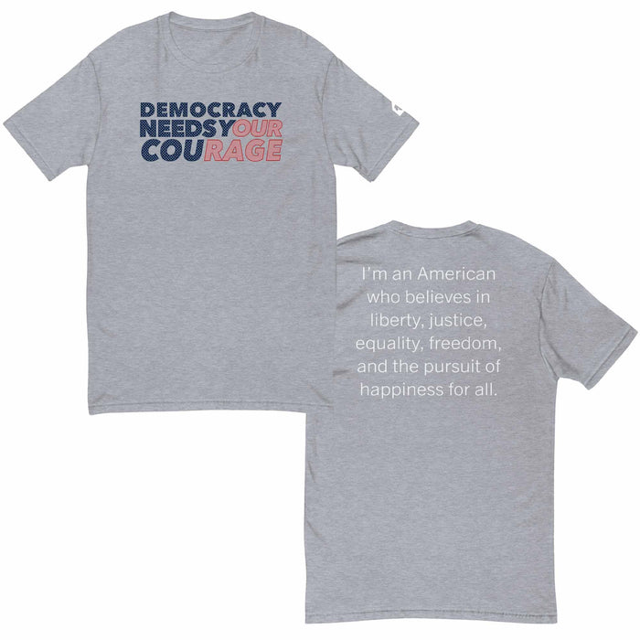 Democracy / Happiness T-Shirt - Indivisible, second view
