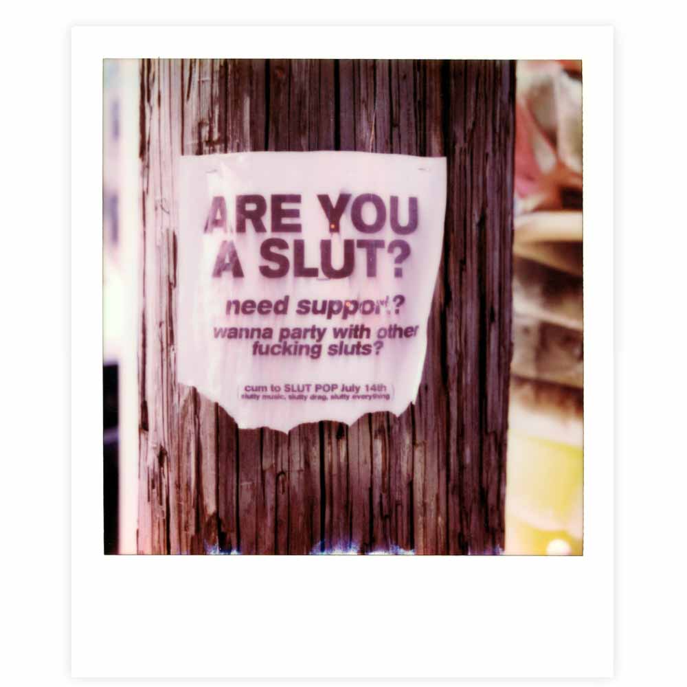 are you a slut flyer photograph