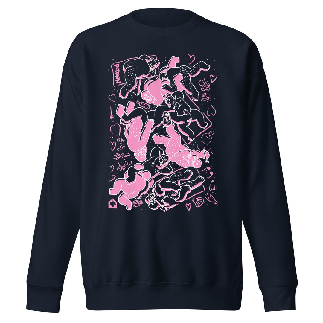 Bearpad Ptown Herring Cove Beach Sweatshirt navy with pink