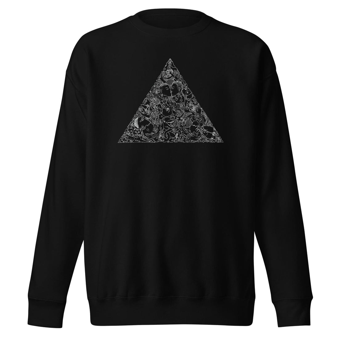 Love Triangle Crew Sweatshirt supports Trevor Project