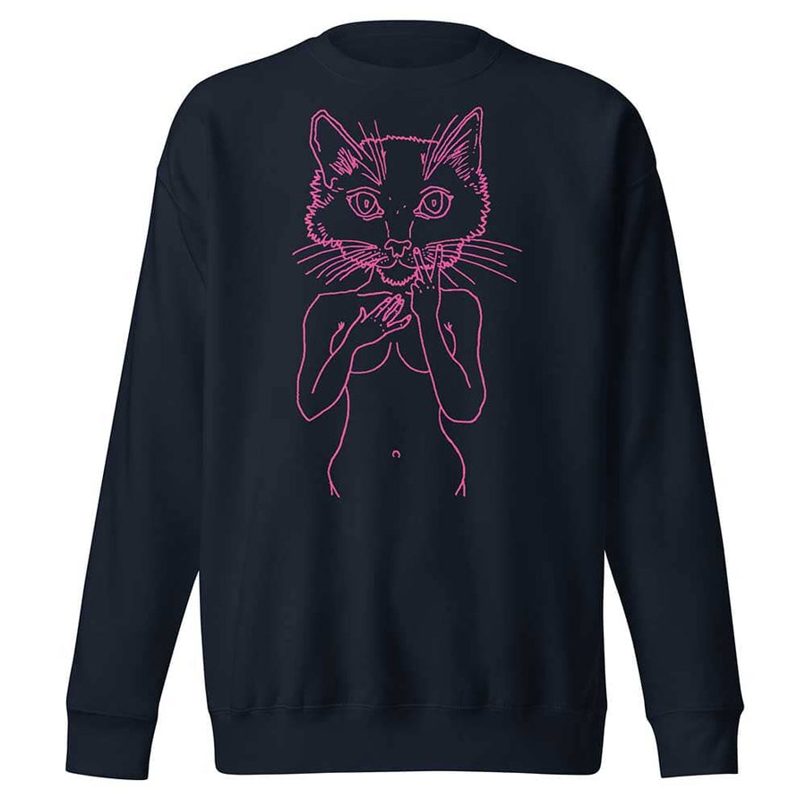 Pink Pussycat Crew Sweatshirt - PPFA by Brian Kenny
