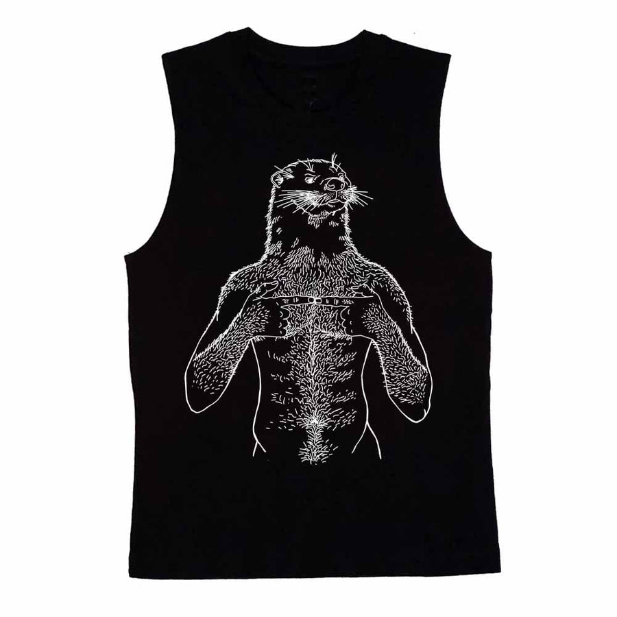 Otter Sleeveless T-shirt by Brian Kenny