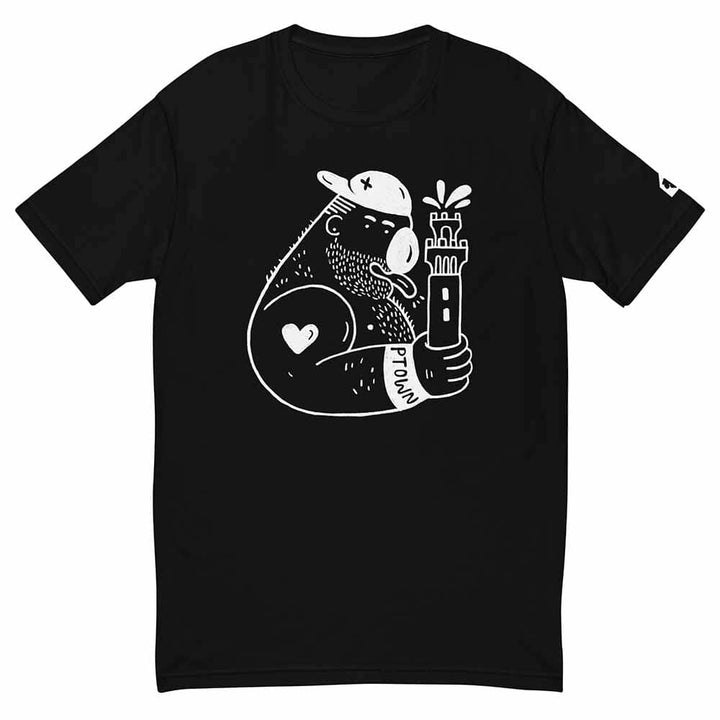 Carlos Rodriguez Pilgrim Monument Ptown Bear T-Shirt black