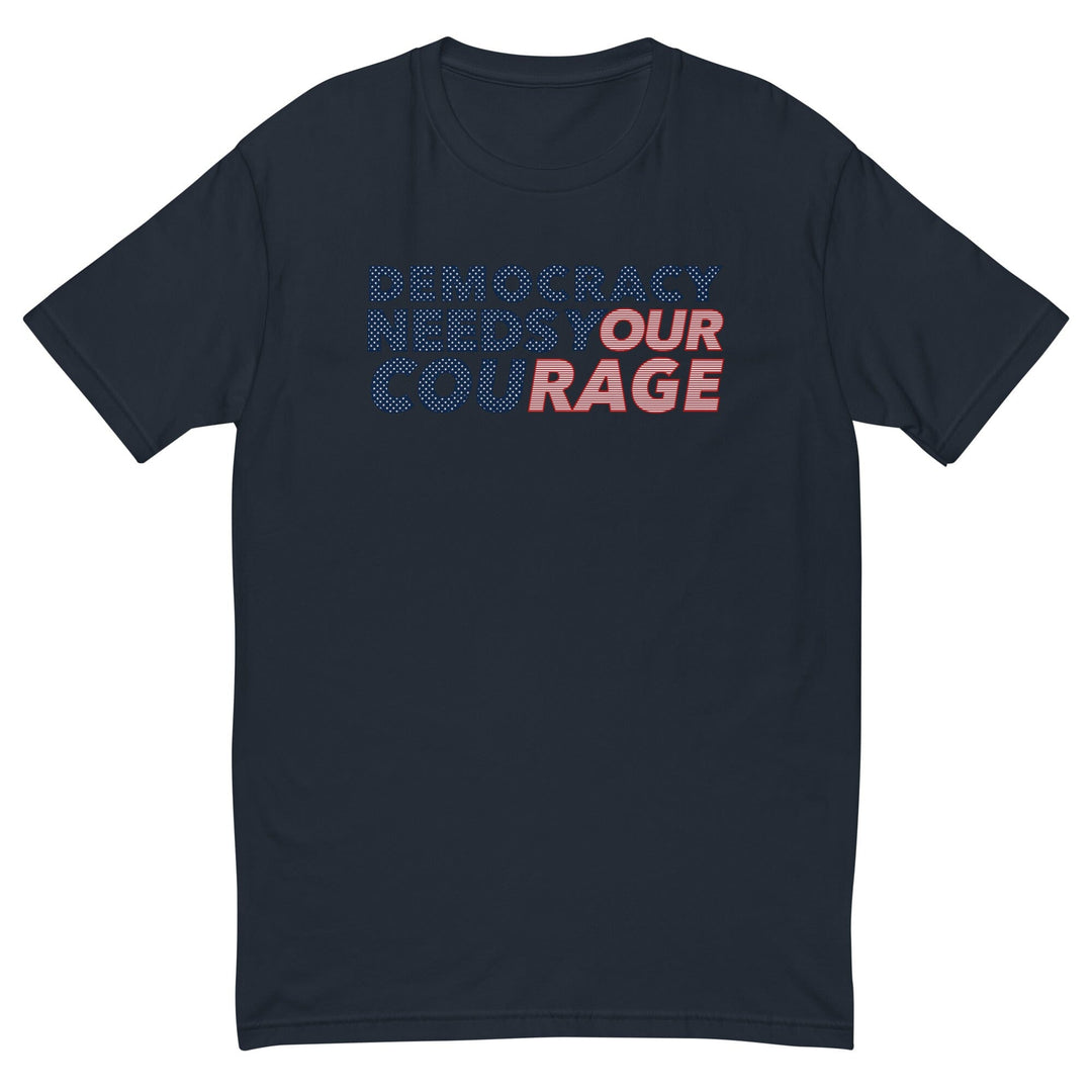 NAVY t-shirt with colorful text &