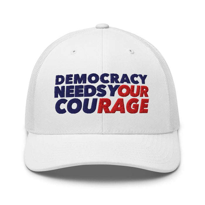 Democracy Needs Your Courage Snapback - Indivisible