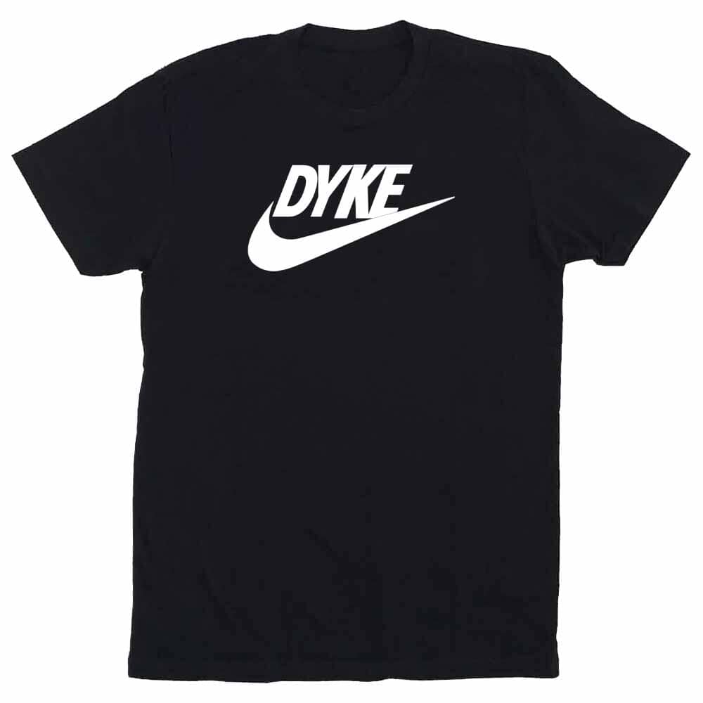 dyke short sleeve black t-shirt