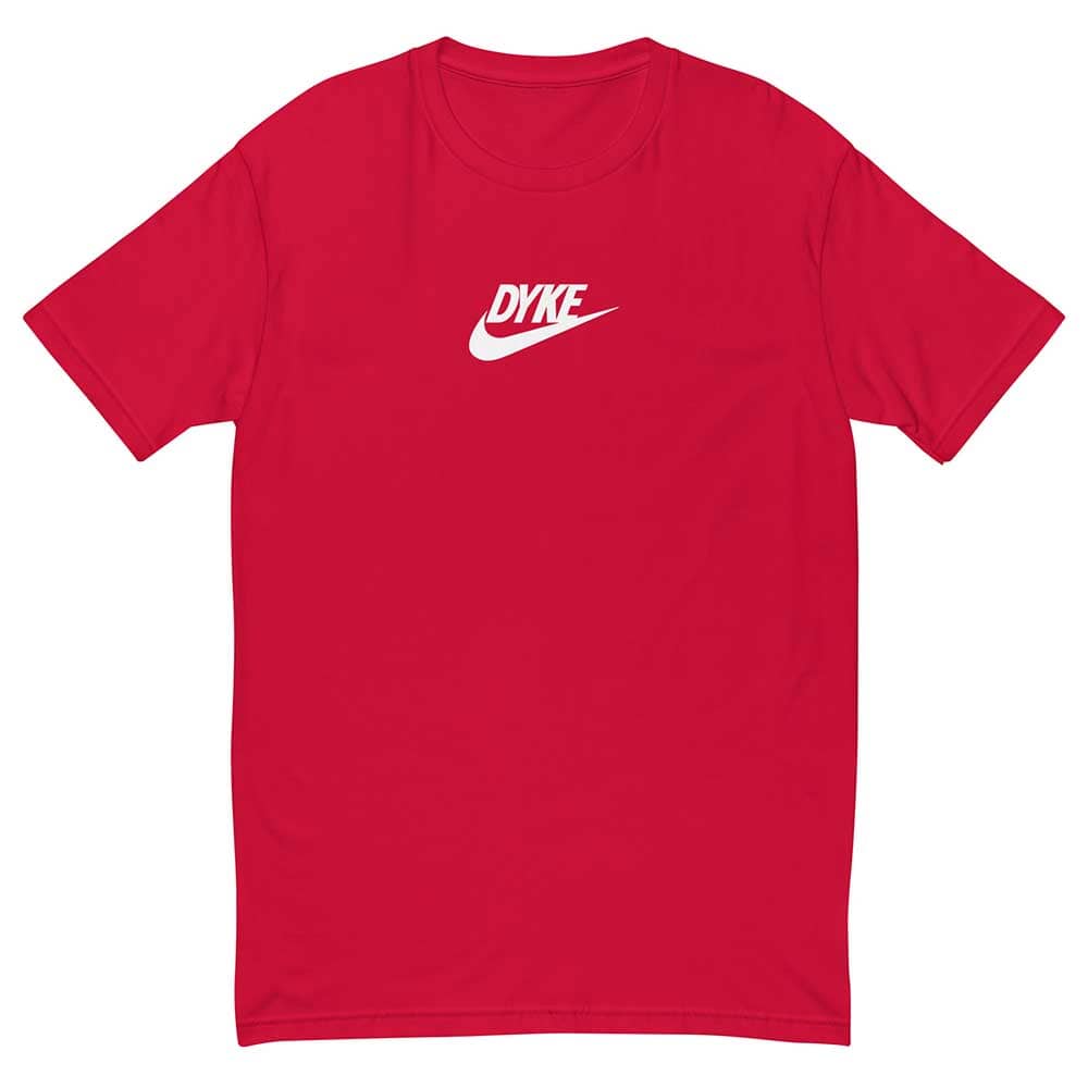 Red t-shirt with &