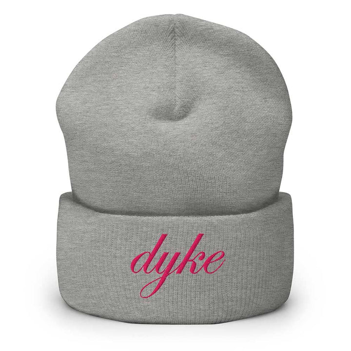 Gray beanie with &