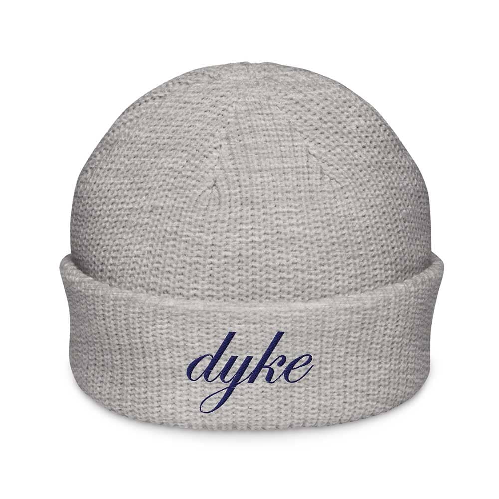 Gray beanie with &