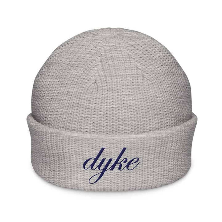 Gray beanie with &