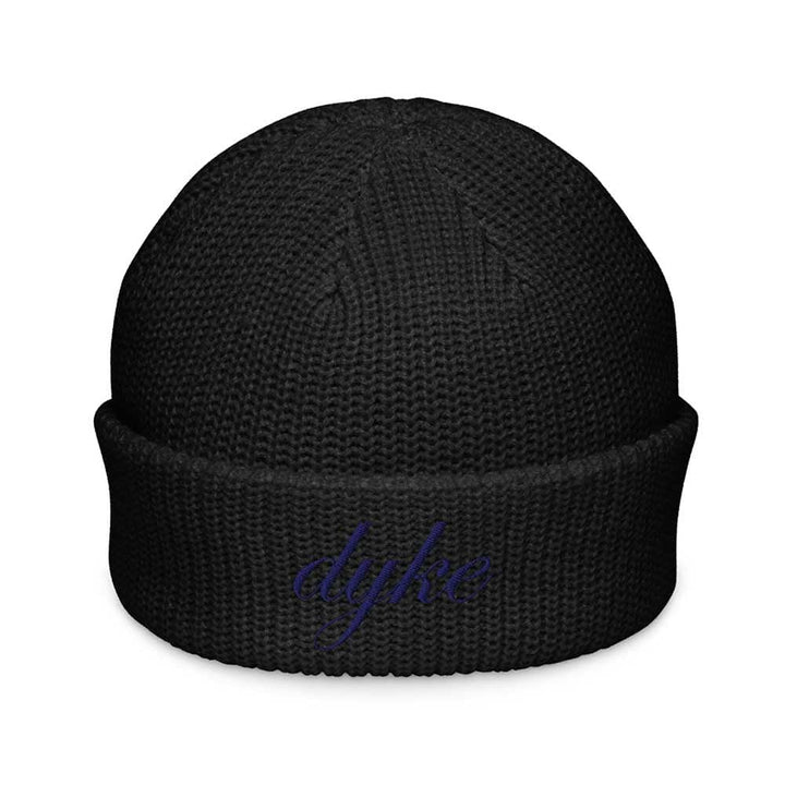 Black beanie with &