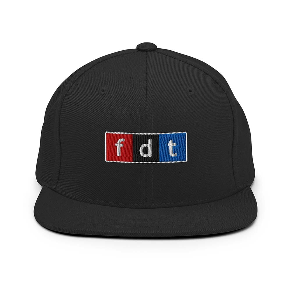 FDT 6-panel Flatbill  black