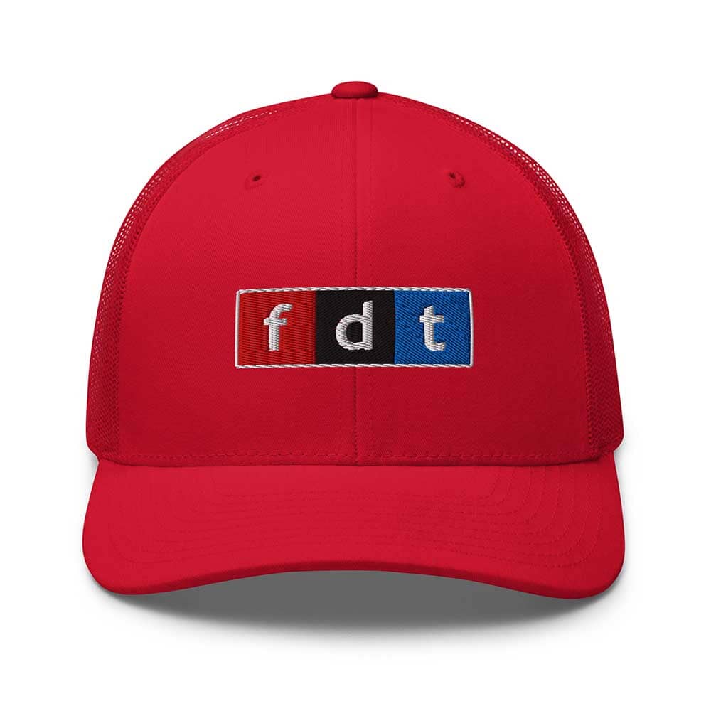 FDT trucker snapback red
