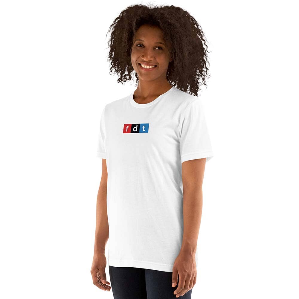 FDT T-shirt on person