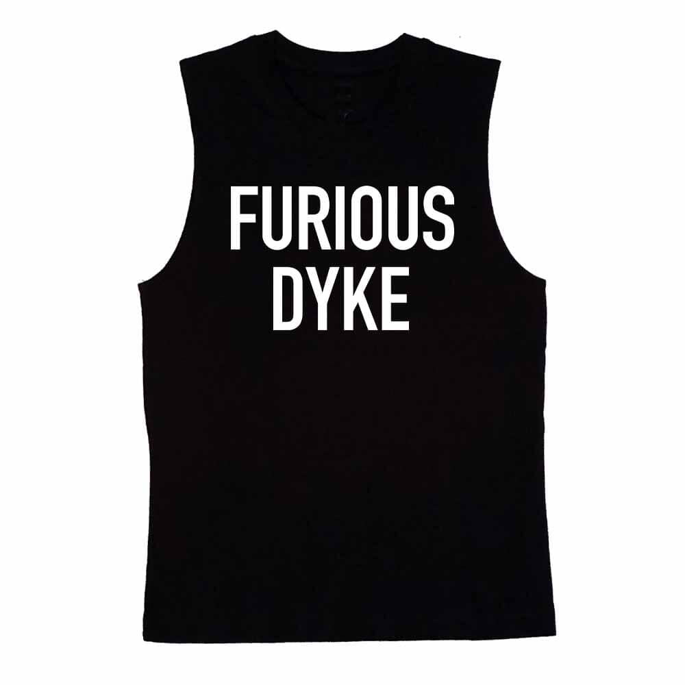 FURIOUS DYKE Sleeveless T-shirt black