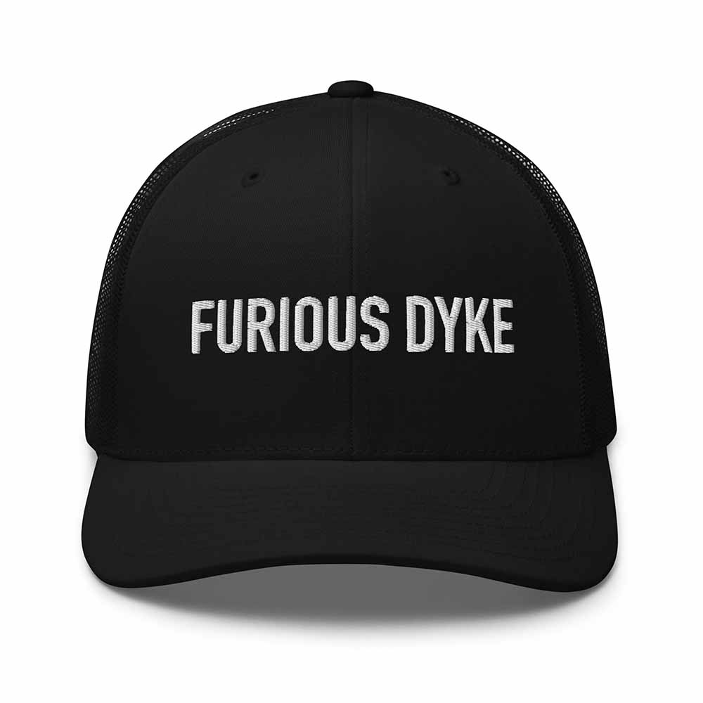 FURIOUS DYKE Trucker Mesh Snapback Hat BLACK