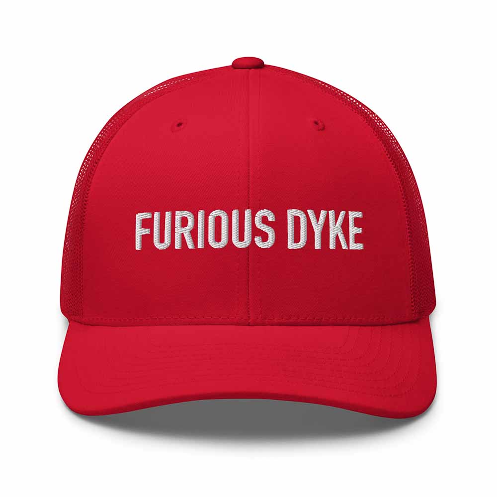 FURIOUS DYKE Trucker Mesh Snapback Hat RED