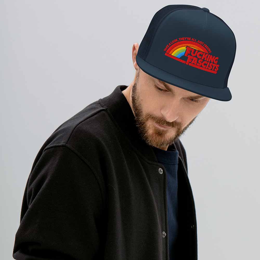 F*cking F*scists...crooks Mesh Flatbill - Indivisible