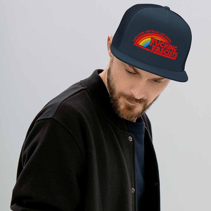 F*cking F*scists...crooks Mesh Flatbill - Indivisible
