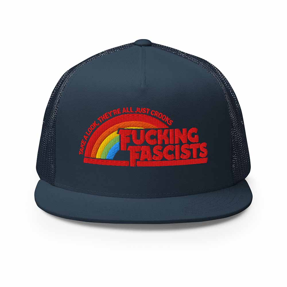 F*cking F*scists...crooks Mesh Flatbill - Indivisible